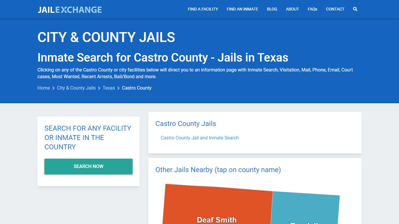 Inmate Search for Castro County | Jails in Texas - Jail Exchange